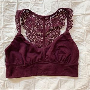 NWT Aerie Wildflower Lace  Racerback Bralette